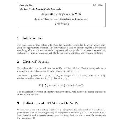خرید و دانلود نسخه کامل کتاب Relationship between Counting and Sampling