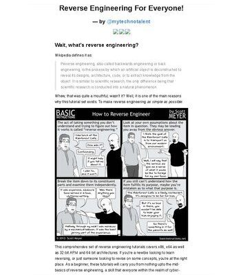 خرید و دانلود نسخه کامل کتاب Reverse Engineering For Everyone!