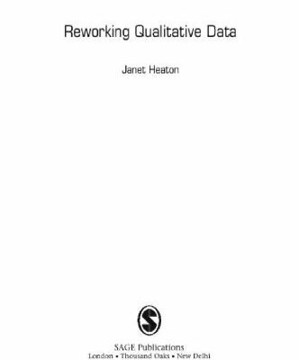 خرید و دانلود نسخه کامل کتاب Reworking Qualitative Data