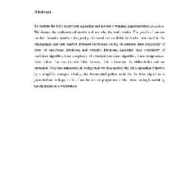 خرید و دانلود نسخه کامل کتاب RSA Encryption Algorithm in a Nut Shell