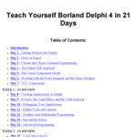 خرید و دانلود نسخه کامل کتاب Sams Teach Yourself Delphi 4 in 21 Days