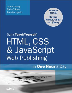 خرید و دانلود نسخه کامل کتاب Sams Teach Yourself HTML, CSS & JavaScript Web Publishing in One Hour a Day