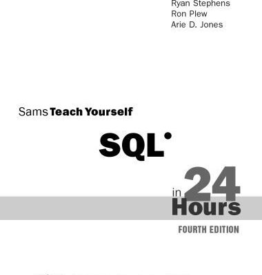 خرید و دانلود نسخه کامل کتاب Sams teach yourself SQL in 24 hours