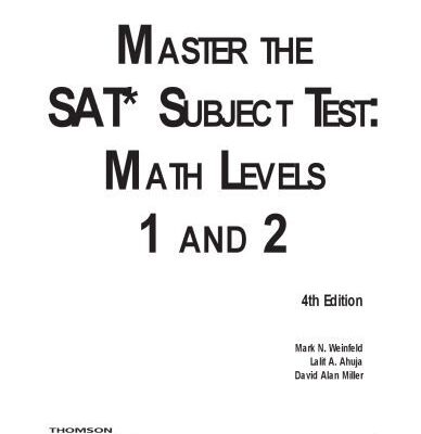 خرید و دانلود نسخه کامل کتاب SAT II Success MATH 1C and 2C 2002 (Peterson’s SAT II Success)
