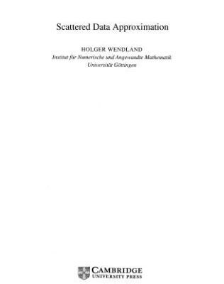 خرید و دانلود نسخه کامل کتاب Scattered.Data.Approximation.Wendland