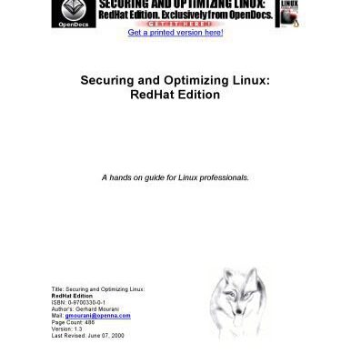 خرید و دانلود نسخه کامل کتاب Securing and Optimizing Linux: A Hands on Guide for Linux Professionals, Redhat Edition
