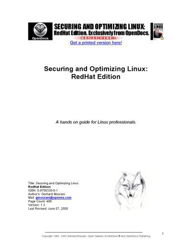 خرید و دانلود نسخه کامل کتاب Securing and Optimizing Linux: A Hands on Guide for Linux Professionals, Redhat Edition_686d46981c8e8.jpeg خرید و دانلود نسخه کامل کتاب Securing and Optimizing Linux: A Hands on Guide for Linux Professionals, Redhat Edition