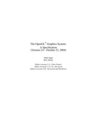 خرید و دانلود نسخه کامل کتاب Segal Mark, Akeley Kurt The OpenGL Graphics System_687b632f70c33.jpeg خرید و دانلود نسخه کامل کتاب Segal Mark, Akeley Kurt The OpenGL Graphics System