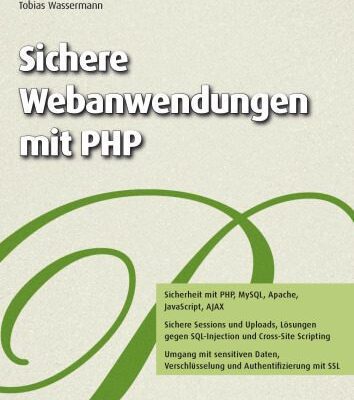 خرید و دانلود نسخه کامل کتاب Sichere Webanwendungen mit PHP
