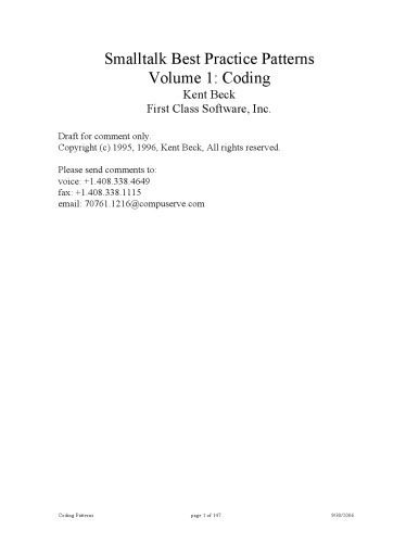 خرید و دانلود نسخه کامل کتاب Smalltalk Best Practice Patterns (draft)_68712a6fa6565.jpeg خرید و دانلود نسخه کامل کتاب Smalltalk Best Practice Patterns (draft)
