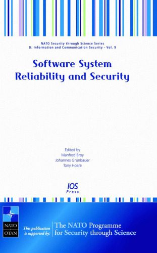 خرید و دانلود نسخه کامل کتاب Software Systems Reliability and Security_6870bf9f9a834.jpeg خرید و دانلود نسخه کامل کتاب Software Systems Reliability and Security