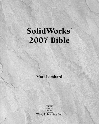 خرید و دانلود نسخه کامل کتاب SolidWorks 2007 Bible