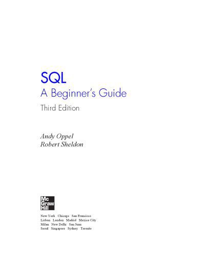 خرید و دانلود نسخه کامل کتاب SQL : a beginner’s guide_6866f739a0bea.jpeg خرید و دانلود نسخه کامل کتاب SQL : a beginner’s guide