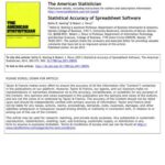خرید و دانلود نسخه کامل کتاب Statistical Accuracy of Spreadsheet Software