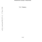خرید و دانلود نسخه کامل کتاب Statistical Green's Function (Queen's Papers in Pure and Applied Mathematics)