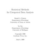 خرید و دانلود نسخه کامل کتاب Statistical Methods for Categorical Data Analysis