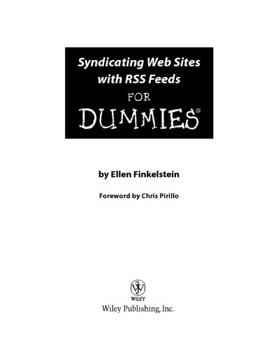 خرید و دانلود نسخه کامل کتاب Syndicating Web Sites with RSS Feeds For Dummies ®_6864d06923a63.jpeg خرید و دانلود نسخه کامل کتاب Syndicating Web Sites with RSS Feeds For Dummies ®
