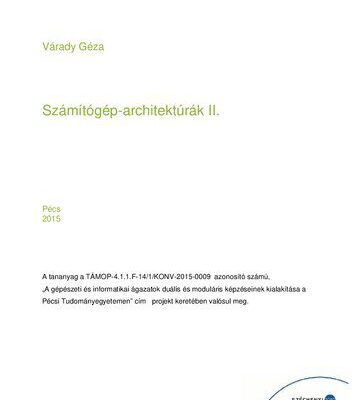 خرید و دانلود نسخه کامل کتاب Számítógép-architektúrák II.