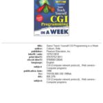 خرید و دانلود نسخه کامل کتاب Teach Yourself – CGI Programming in a Week