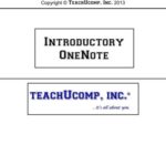 خرید و دانلود نسخه کامل کتاب TeachUcomp. Introductory OneNote