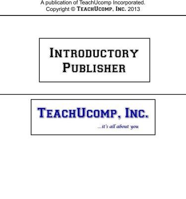 خرید و دانلود نسخه کامل کتاب TeachUcomp. Introductory Publisher