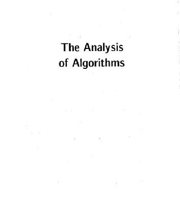 خرید و دانلود نسخه کامل کتاب The Analysis of Algorithms