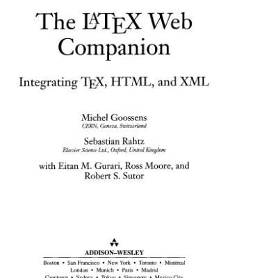 خرید و دانلود نسخه کامل کتاب The LaTex Web companion: integrating TeX, HTML, and XML