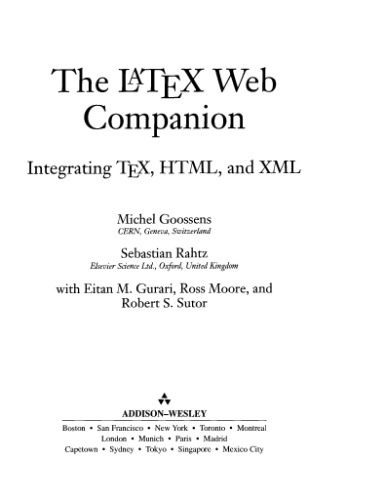 خرید و دانلود نسخه کامل کتاب The LaTex Web companion: integrating TeX, HTML, and XML_68849e4d8b785.jpeg خرید و دانلود نسخه کامل کتاب The LaTex Web companion: integrating TeX, HTML, and XML