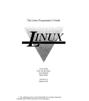 خرید و دانلود نسخه کامل کتاب The Linux programmer’s guide