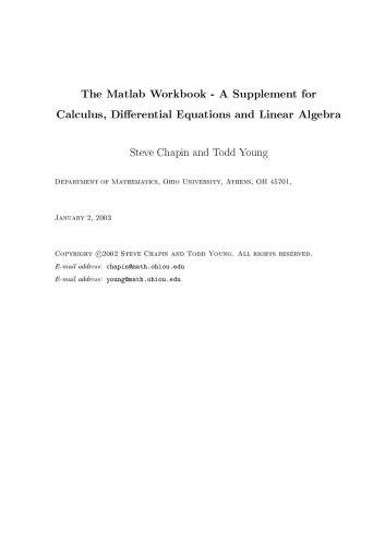 خرید و دانلود نسخه کامل کتاب The Matlab Workbook – A Supplement for Calculus, Differential Equations and Linear Algebra_687f33ff5151d.jpeg خرید و دانلود نسخه کامل کتاب The Matlab Workbook – A Supplement for Calculus, Differential Equations and Linear Algebra