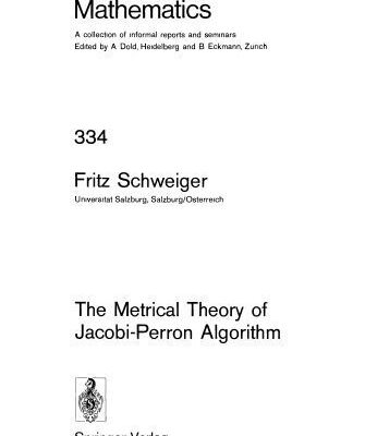خرید و دانلود نسخه کامل کتاب The Metrical Theory of Jacobi-Perron Algorithm
