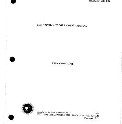 خرید و دانلود نسخه کامل کتاب THE  NASTRAN  PROGRAMMER’S  MANUAL