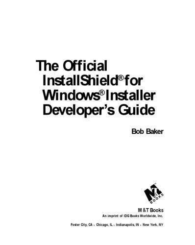 خرید و دانلود نسخه کامل کتاب The Official InstallShield for Windows Installer Developer’s Guide_68701a3770bbd.jpeg خرید و دانلود نسخه کامل کتاب The Official InstallShield for Windows Installer Developer’s Guide