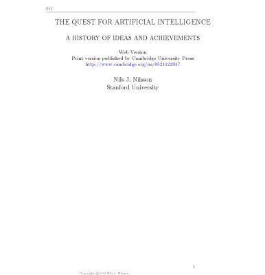 خرید و دانلود نسخه کامل کتاب The Quest for Artificial Intelligence