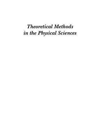 خرید و دانلود نسخه کامل کتاب Theoretical Methods in the Physical Sciences: An introduction to problem solving using Maple V