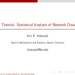 خرید و دانلود نسخه کامل کتاب Tutorial: Statistical Analysis of Network Data