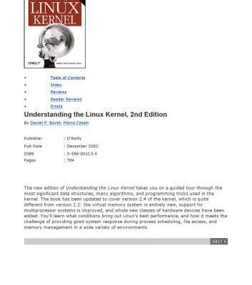 خرید و دانلود نسخه کامل کتاب Understanding the Linux Kernel