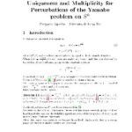 خرید و دانلود نسخه کامل کتاب Uniqueness and multiplicity for perturbations of the Yamabe problem on S^n