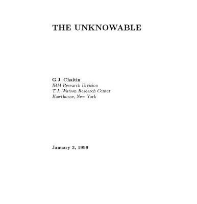 خرید و دانلود نسخه کامل کتاب Unknowable