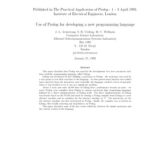 خرید و دانلود نسخه کامل کتاب Use of Prolog for developing a new programming language