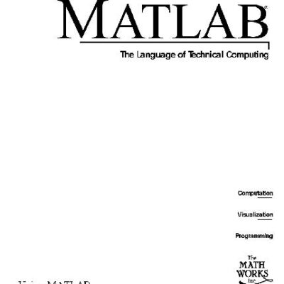 خرید و دانلود نسخه کامل کتاب Using Matlab V 6