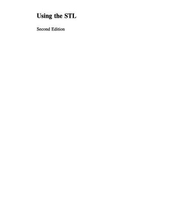 خرید و دانلود نسخه کامل کتاب Using the STL: The C++ Standard Template Library