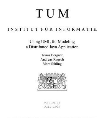 خرید و دانلود نسخه کامل کتاب Using UML for modeling a distributed Java application