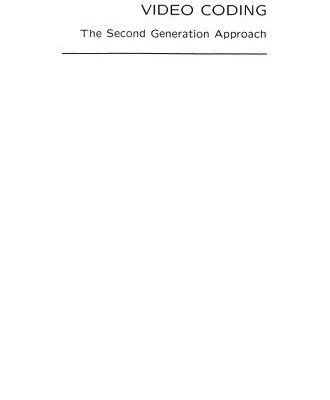 خرید و دانلود نسخه کامل کتاب Video Coding: The Second Generation Approach