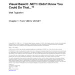 خرید و دانلود نسخه کامل کتاب Visual Basic.NET – From VB6 to VB.NET