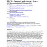 خرید و دانلود نسخه کامل کتاب W3C. RDF 1.1 Concepts and Abstract Syntax