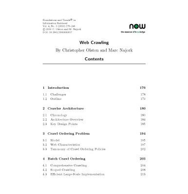 خرید و دانلود نسخه کامل کتاب Web Crawling