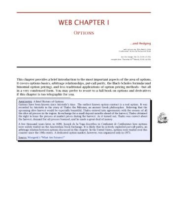 خرید و دانلود نسخه کامل کتاب Web options chapter 1