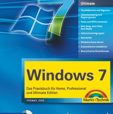 خرید و دانلود نسخه کامل کتاب Windows 7: Das Praxisbuch für Home, Professional und Ultimate Edition