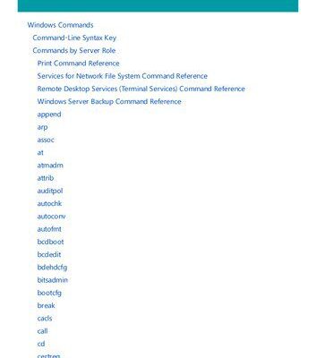 خرید و دانلود نسخه کامل کتاب Windows Commands – Command-Line
